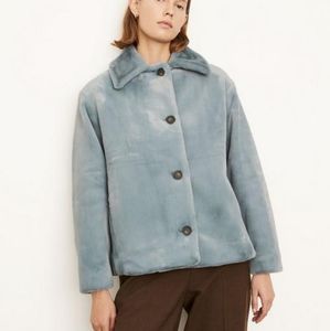 Vince Sky Blue Plush Women's Jacket